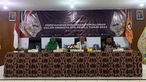 KPU Jateng Sosialisasikan Syarat Pendaftaran Calon Anggota DPD Di