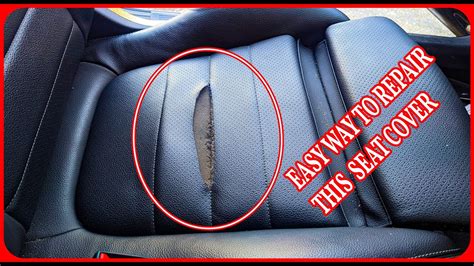 How To Repair This Mercedes Benz Seat Cover Auto Upholstery Youtube