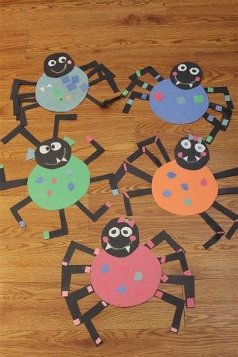 spider art preschool Spider paper plate craft kids crafts halloween ...