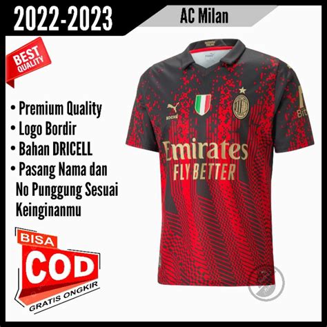 Jual Jersey Bola A C Milan 4th Koche 2022 2023 Grade Ori Import Baju