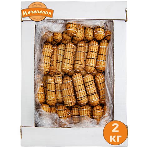 Печенье песочное ДАМСКИЕ ПАЛЬЧИКИ с шоколадным декором, 2 кг / Страна ...