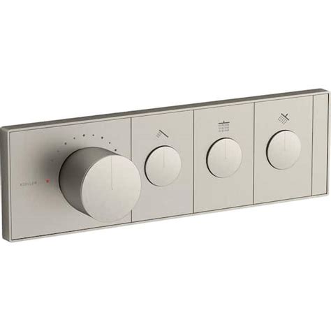 Kohler Anthem 3 Outlet Thermostatic Valve Control Panel With Recessed