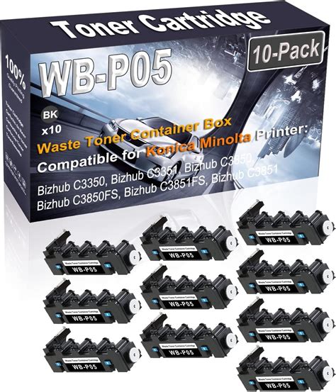 10 Pack Black Compatible Bizhub C3350 C3351 C3850 C3850fs