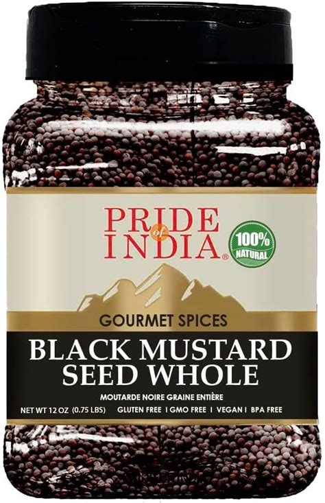 Amazon Pride Of India Black Mustard Seed Gourmet Vegan