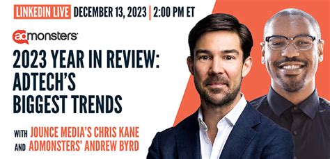 LinkedIn Live Rewind: AdMonsters 2023 Recap W/ Chris Kane, Founder of ...