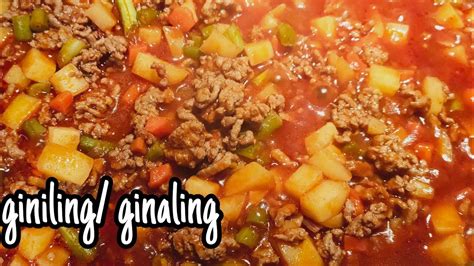 How To Cook Giniling Ginaling Filipino Ground Pork And Beef Recipe