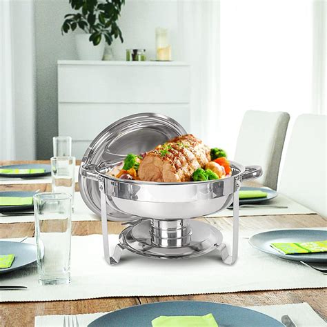 Buy Imacone Chafing Dish Buffet Set Of 2 Pack 5qt Round Stainless