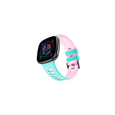 Twin Sport armbånd Fitbit Sense 2 Mynte rosa Elkjøp