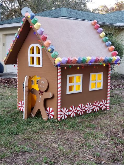 Life Size Gingerbread House Gingerbread Christmas Decor Christmas