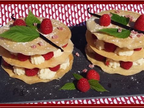 Mille feuille revisité aux framboises Recette par Oh la gourmande