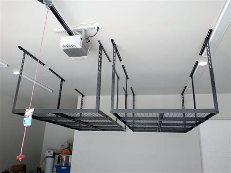 Garage Ceiling Storage Racks Installed | Hillside Handyman