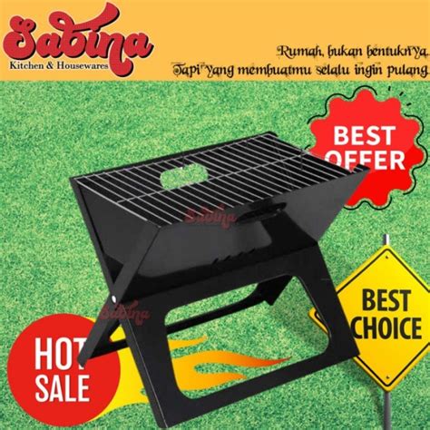 Jual Ori Alat Panggang Tungku Arang Kompor Bbq Lipat Outdoor Grill