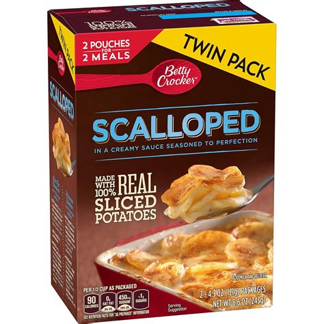 Betty Crocker Potatoes Twin Pack Scalloped 86 Ounce Packaged Scalloped