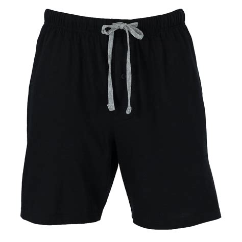 New Hanes Mens Jersey Knit Cotton Button Fly Pajama Sleep Shorts Ebay