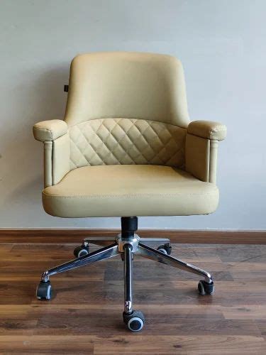 Leather Amaze Low Back Visiting Executive Chair, Skin color at ₹ 9600 ...