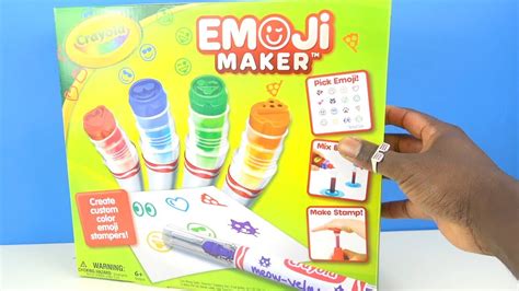 Crayola Emoji Maker Diy How To Kinetic Learn Colors Youtube