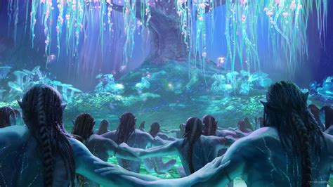 Na’vi Gathering Around a Tree of Souls Wallpaper | Avatar world, Avatar ...