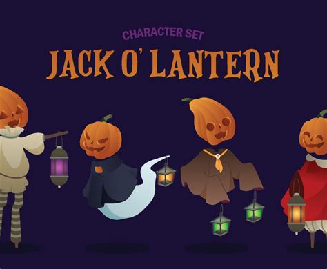 Jack O Lantern Character Set