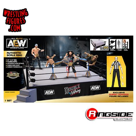 Aew Authentic Scale Ring Playset W Aubrey Edwards Ringside