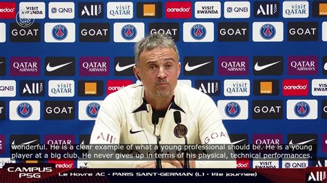 Replay Le Havre Ac Paris Saint Germain La Conf Rence De Presse De