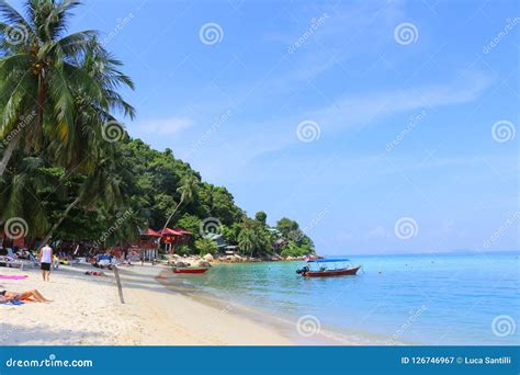 Coral Bay Beach Perhentian Kecil Island Malaysia Editorial