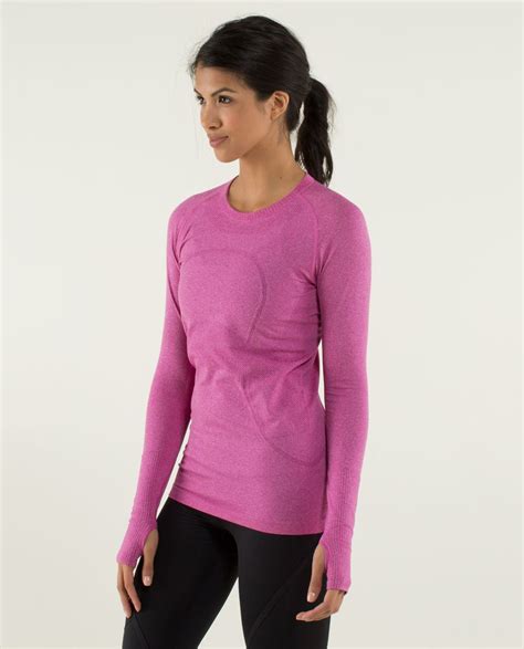 Lululemon Run Swiftly Tech Long Sleeve Heathered Raspberry Lulu