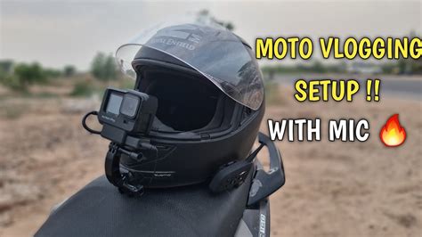 How To Mount Your GoPro Camera On Helmet With Mic Motovlogging Setup