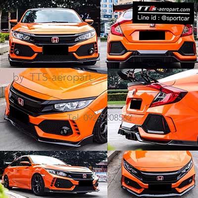 ชดแตงCivic FC FK 2019 2018 2017 กนชน Type R กระจงหนา Civic TypeR