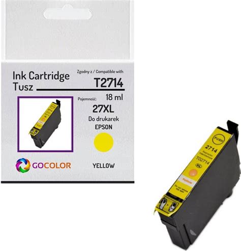 Tusz GOCOLOR TOP NOWY TUSZ T2714 DO EPSON WF 3620 WF 3640 WF 7110 Do