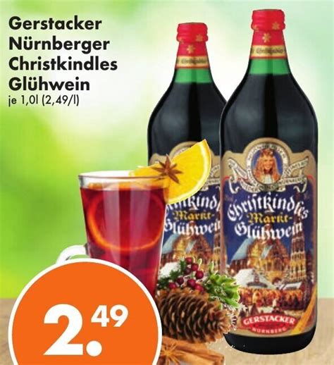 Gerstacker Nürnberger Christkindles Glühwein 1L Angebot bei Trink und Spare