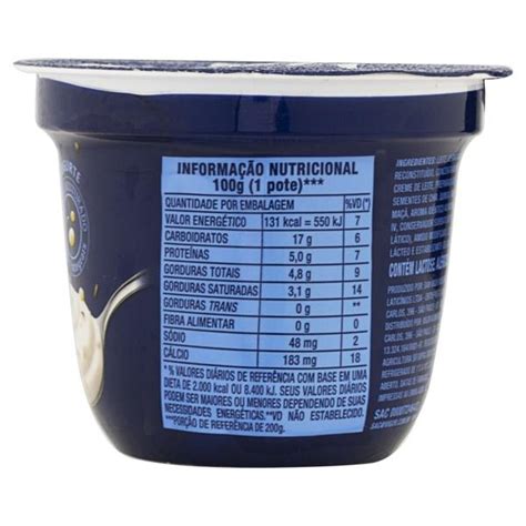 Iogurte Integral Tradicional Vigor 3 Grãos Pote 100g Tateno Supermercado