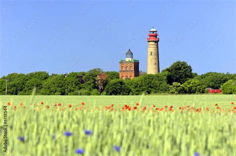 Rügen Kap Arkona Leuchtturm Leuchttürme Stock Foto Adobe Stock