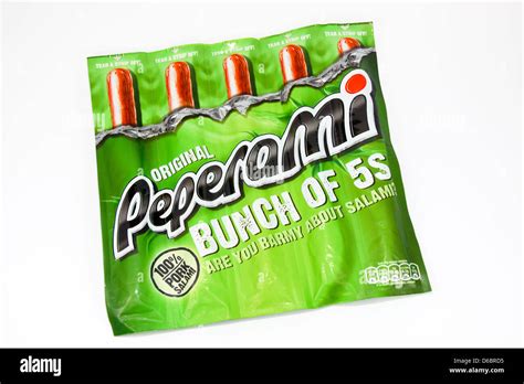 Peperami Bunch Of 5s Pepperoni Sausage Snacks Stock Photo Alamy