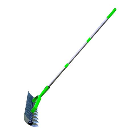 Colaxi Lawn Thatching Rake Steel Dethatching Rake Ergonomic Weeding Rake Heavy Duty Lawn Hay ...