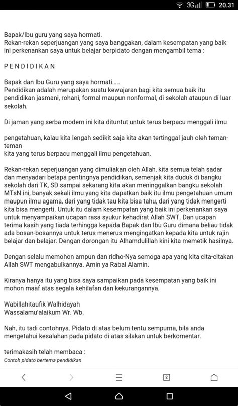 Pidato Tentang Pentingnya Menjaga Lingkungan Coretan