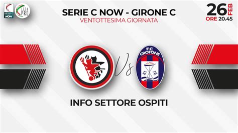 FOGGIA CROTONE INFO SETTORE OSPITI Calcio Foggia 1920