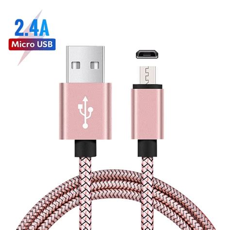 Câble Micro USB pour recharge rapide et transfert de données cordon de