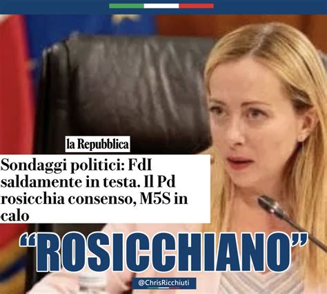 Christian Ricchiuti On Twitter Sondaggi Fratelli Ditalia