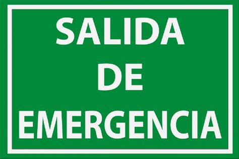 salida de emergencia señalización Grupo de Incendios