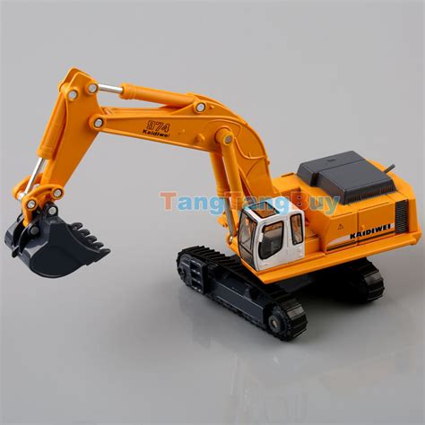 KDW 1:87 Scale Diecast Crawler Excavator Construction Vehicle Car Models Gift | eBay