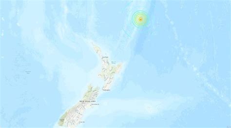 Terremoto De Magnitud 7 4 Registrado Al Noreste De Nueva Zelanda