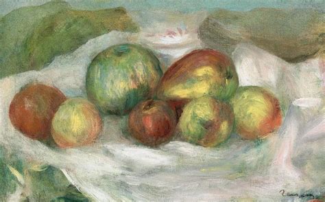 Pierre Auguste Renoir Nature Morte Aux Pommes MutualArt