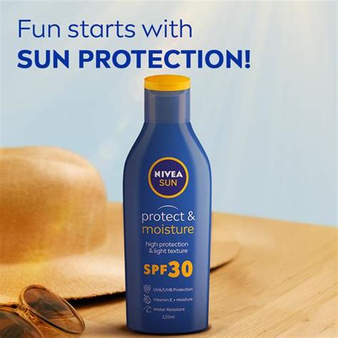 Buy Nivea Sun Lotion Sun Moisturising Spf 30 125 Ml Bottle Online At