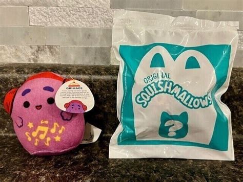 Rare Grimace Mcdonald S Squishmallow Happy Meal Toy Grimace New