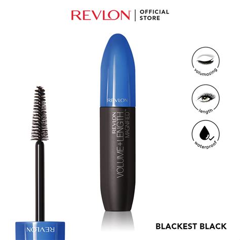 Revlon Volume Length Magnified Mascara Blackest Black Shopee