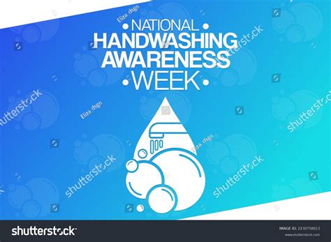 National Handwashing Awareness Week Vector Royalty Free Stock Vector