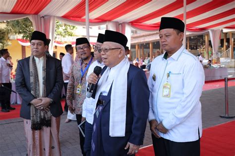 Wapres Ma Ruf Amin Resmikan Masjid Syarif Abdurachman Jadikan Masjid