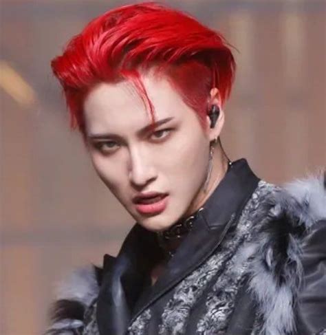 Seonghwa Ateez Atiny Red Hair Kpop The Pirates Mint Oreo Park