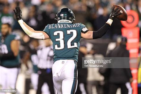 Reed Blankenship of the Philadelphia Eagles celebrates after... News ...