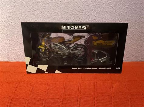 MINICHAMPS 1 12 HONDA Rc 211 V Tohru Ukawa Motogp 2003 Very Rare New